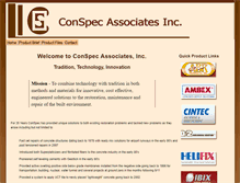 Tablet Screenshot of conspec-rep.com